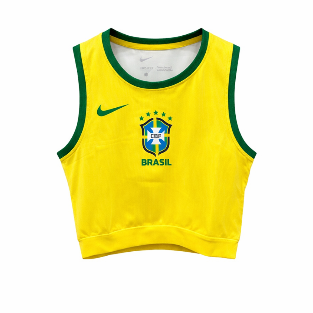Cropped da Seleção Brasileira Oficial | Copa 2026/2027 - Feminino