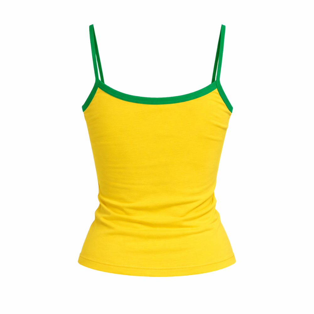 Top Regata Brasil Amarela | Copa 2026/2027 - Feminino