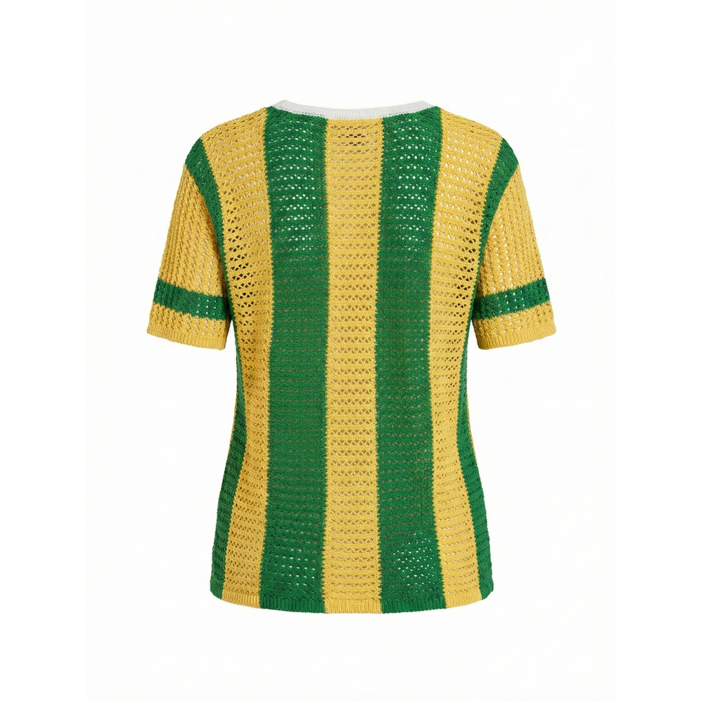 Cropped Tricot Brasil Manga Curta Verde Amarelo | Copa 2026/2027 - Feminino