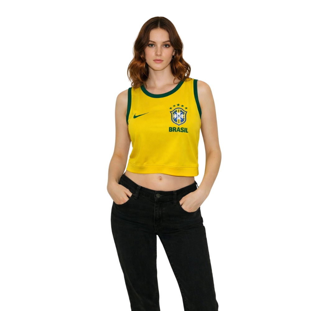 Cropped da Seleção Brasileira Oficial | Copa 2026/2027 - Feminino
