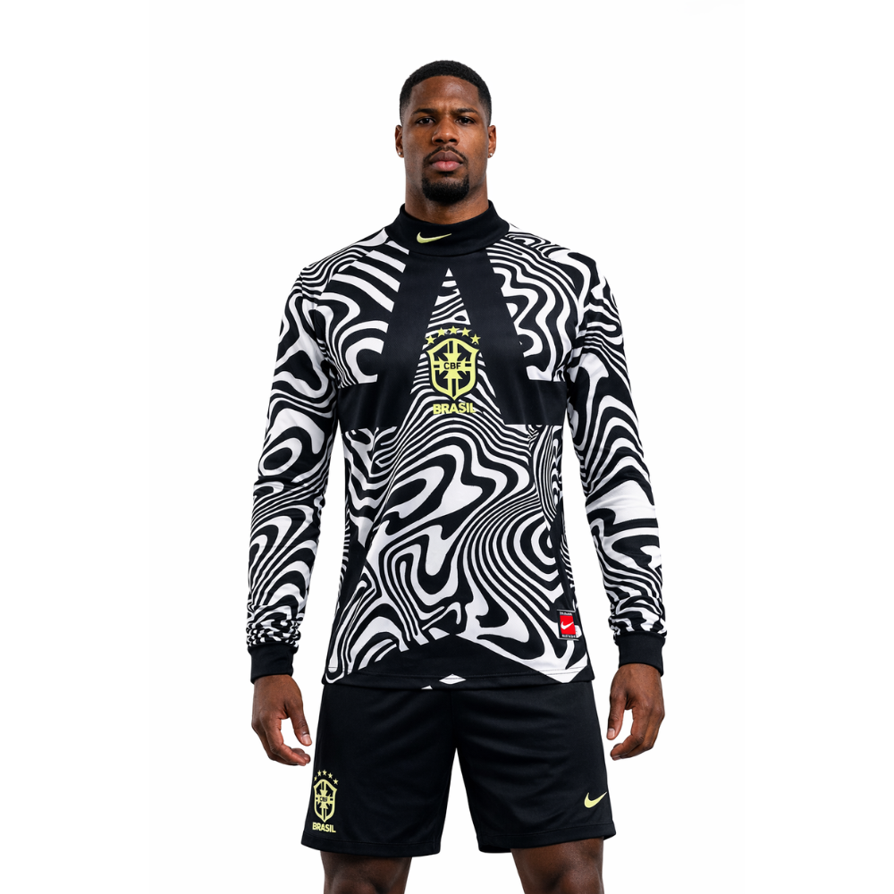 Camisa da Seleção Brasileira Goleiro Manga Longa | Copa 2026/2027 - Masculina