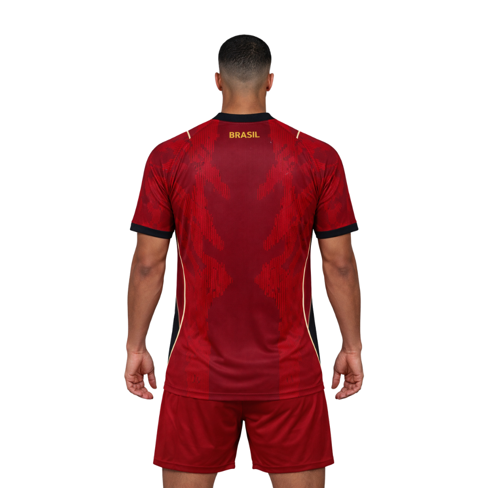Camisa da Seleção Brasileira Vermelha | Copa 2026/2027 - Masculina