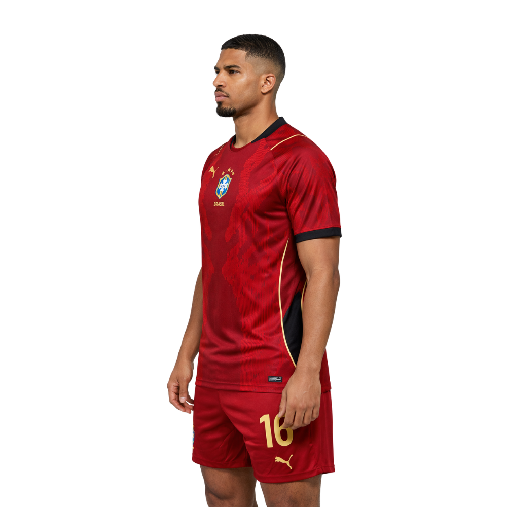 Camisa da Seleção Brasileira Vermelha | Copa 2026/2027 - Masculina