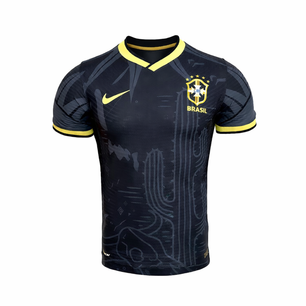 Camisa da Seleção Brasileira Preta | Copa 2024/2025 - Masculina